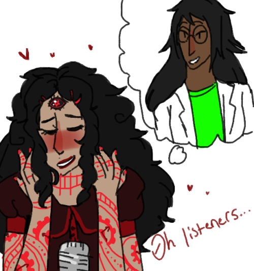 mwile:    Welcome To Night Vale AU, with Aradia as Cecil and Jade as Carlos.