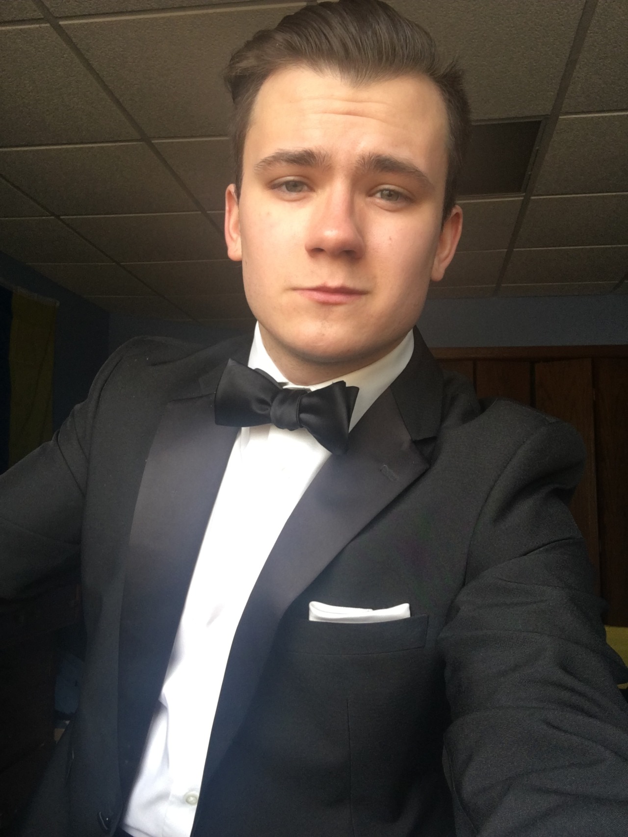 Full tuxedo with a tie and bowtie - Tumblr Pics