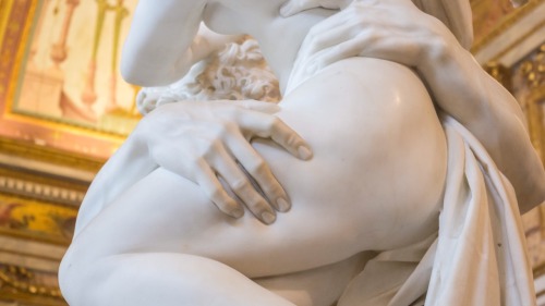 Details from Bernini’s Rape of Proserpina (1622)