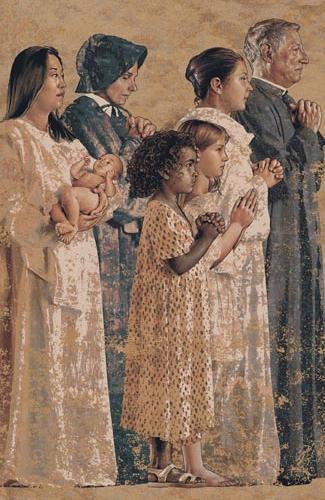 by-grace-of-god:by-grace-of-god:Tapestries created by John Nava for Cathedral of Our Lady of the Ang