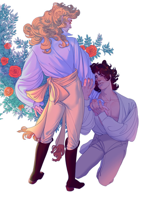sirgarrowman:commission for buzz-beezIt’s redraw of one panel from “the Rose of the Versailles” mang