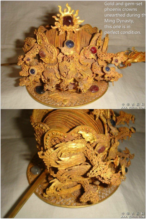 antique phoenix crown/feng-guan凤冠 for chinese women mostly in ming dynasty 