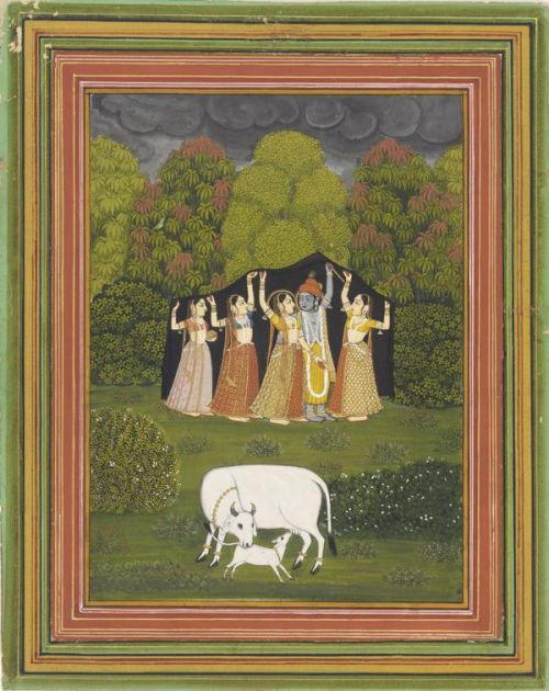 Indian miniature paintings1. 18th century2. 18th century, Garh Palace, Bundhi