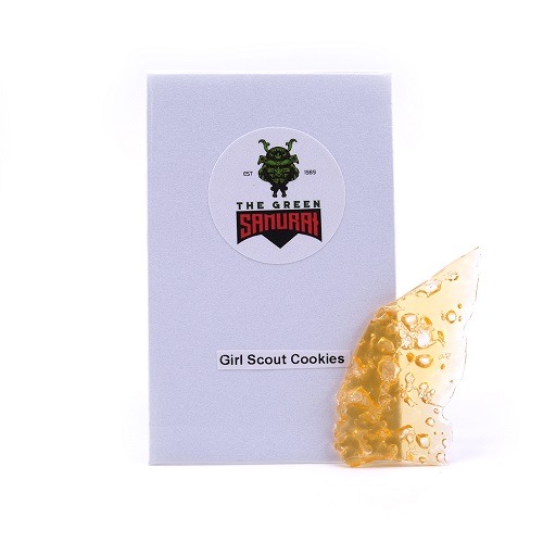 Girl Scout Cookies Shatter By The Green Samurai
23.00 CA$
See more : https://phantomweedonline.com/product/girl-scout-cookies-shatter-by-the-green-samurai/
Girl Scout Cookies is an indica-dominant hybrid with a strong sativa component (40:60...