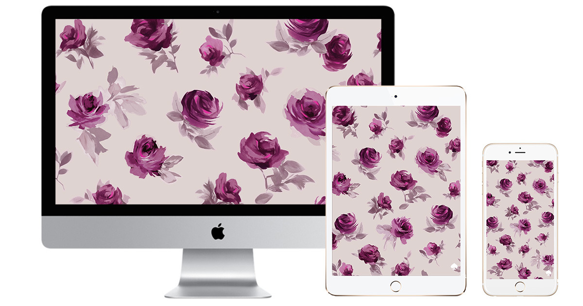 kate spade new york | a rose is a rose is downloadable wallpaper ...