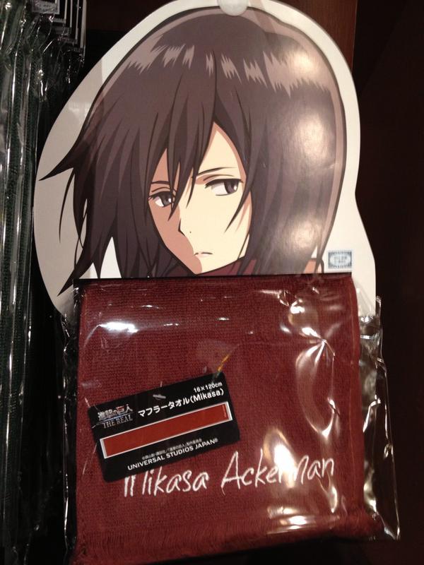  You can now buy Mikasa&rsquo;s muffler/scarf at SNK THE REAL! (Source)  It costs