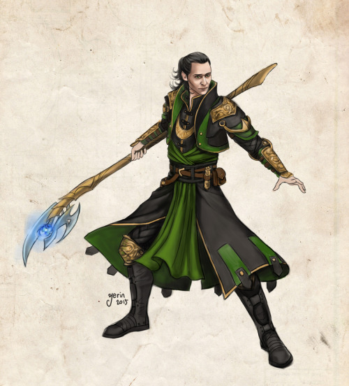 slugette:Loki as an apostate mage in Dragon Age AU. (I am totally obsessed with the idea of Avengers