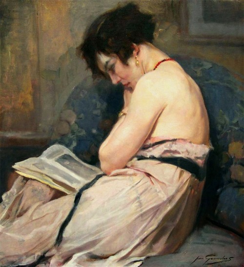 fleurdulys:  La lecture - Jean Leon Henri Gouweloos