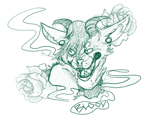 i need to try and remember how to draw canines so i took a stab at drawing your fursona! hope you li