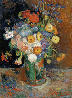malinconie:  Vases with Flowers by Vincent