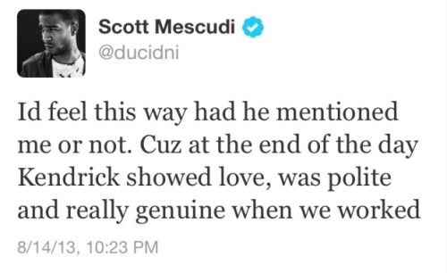filmkhaleesi:  incudishoes:  Kid Cudi reacts to Kendrick’s verse on Control  finally someone fucking said it