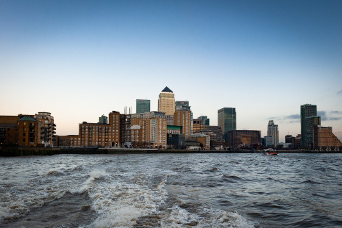 chriskenchphotography: Canary Wharf from the Thames Clipper Ferry, London