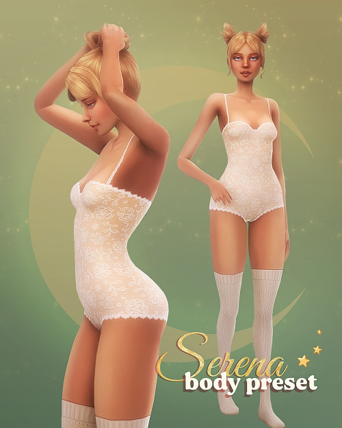 Serena body presetHello! The skin overlay which belongs to this will drop soon, so watch out This is