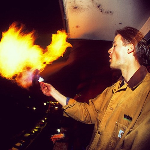 Back when I had hair and blowing fire off a hotel balcony was a totally rational idea. Chamonix, 200