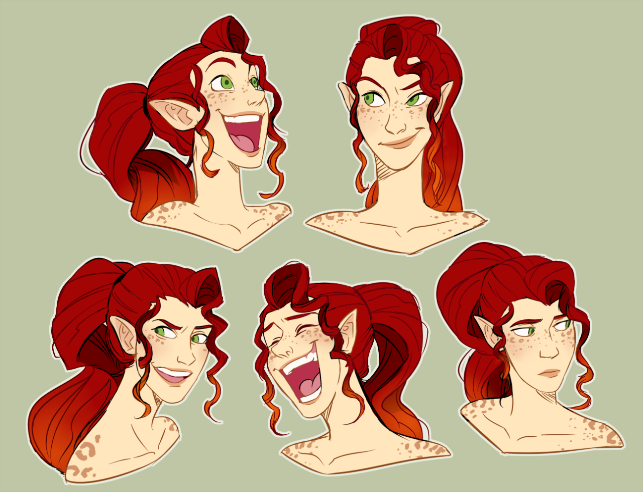 jubilatio:  a few commissions!  Characters belong to their respective owners 