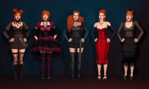 simclasshero:@simchronized‘s Lookbook Challenge: GothicThis one was so incredibly fun. I enjoyed bei