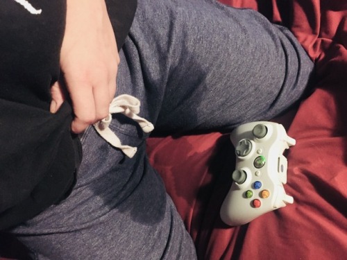 XXX Oopsie…. Gaming time got a little photo