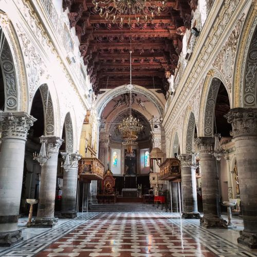 Enna, Sicily&rsquo;s Duomo Maria SS della Visitazione is an, amalgamation of architectural style