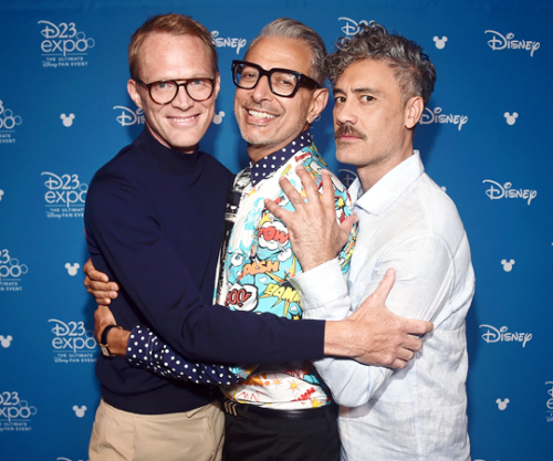 zacharylevis:PAUL BETTANY, JEFF GOLDBLUM, TAIKA WAITITIDisney+ Showcase Presentation | D23 Expo 2019