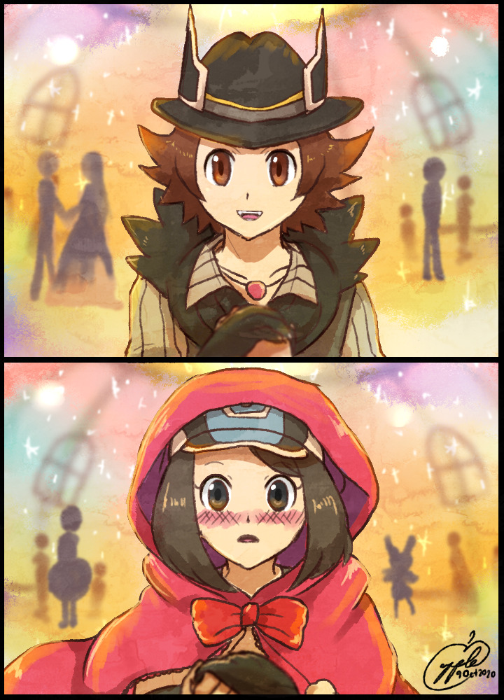 pix Hilbert Pokemon Masters Halloween red riding hood