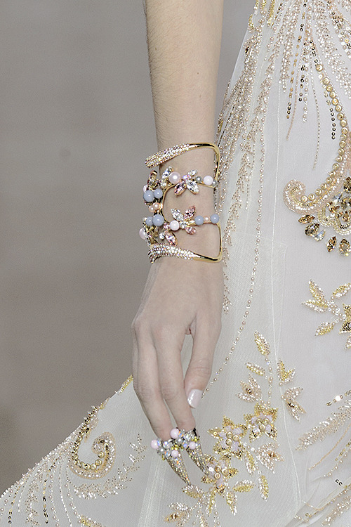 oldfashionedvillain:Georges Hobeika Spring 2017 Details