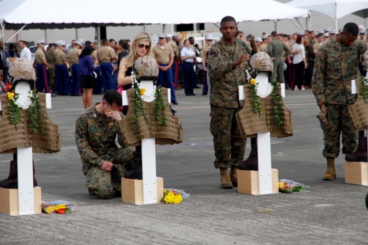 peerintothepast:  Honoring 12 Fallen Marines in Hawaii. Semper Fidelis.  Never Forget