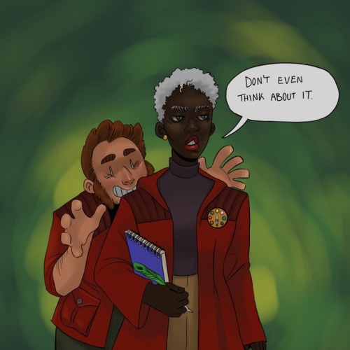 taz-ids: supertaliart: I have a lot of thoughts about Magnus scaring people. [ID] A full color drawi