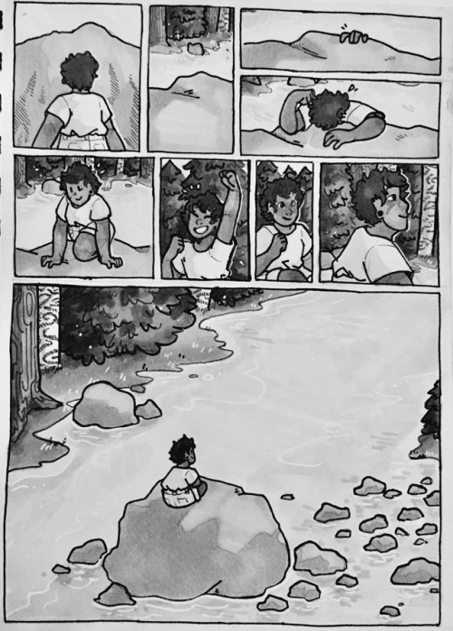 winter-mornings:Small comic about jay running away from their problems…