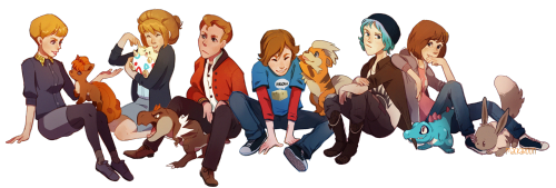 mackaroon: Life is Strange characters with their (presumably) favorite Pokemon