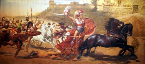 johnboymowery: Achilles after his legendary battle drags the Prince of Troy’s body so all can 