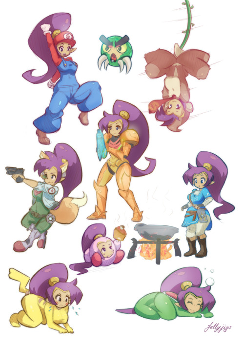 jellyjigs: Shantae is the one fighter I’m really hoping for in Super Smash Bros Ultimate. Fing