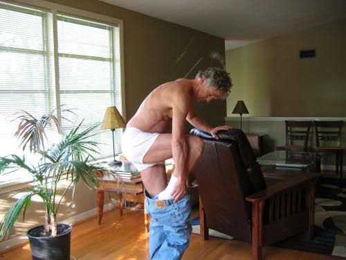 laidbacknudist: Off with the clothing the minute I get home. Experience the comfort of nude living a