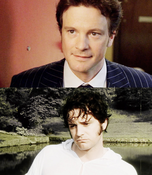 austenchanted:Pride and Prejudice (1995) + Bridget Jones’ Diary (2001)Colin Firth as Fitzwilliam Dar