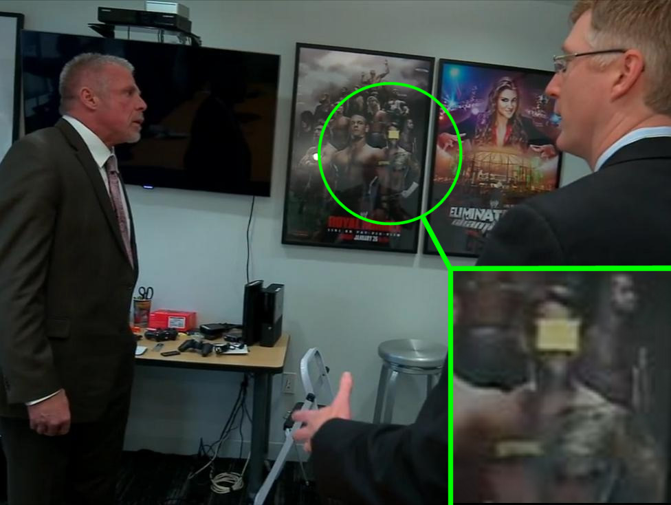 resuringu:  Look what someone found while watching an Ultimate Warrior special. (x)