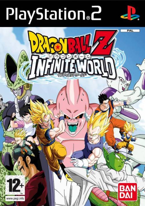 Box art comparison (JP/US/EU): Dragon Ball Z: Infinite World.