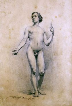 sculppp:  Male academic study. 18th c.