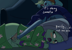 burgerkiss:  this is the my horny thought when i saw Rainbow rocks in sleepover scene :3 (edit : here’s the one with the blanket)  &lt; |D&rsquo;&ldquo;&rdquo;&ldquo;