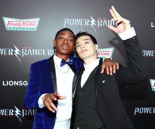 thebatmn: RJ Cyler and Ludi Lin at The LA Premiere of Saban’s Power Rangers presented by Lions