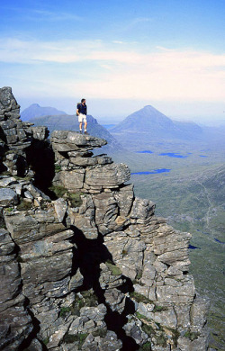 On top  of the world (Liathach Mountain,