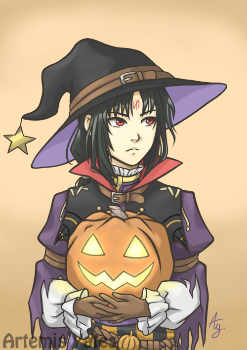  This year’s drawing of my Halloween alt fan design for Soren, he’s still just as much o