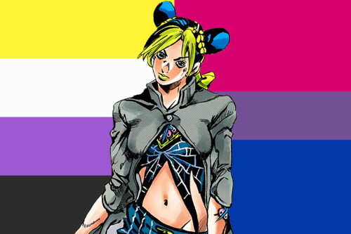 Jolyne Cujoh from Jojo’s Bizzare Adventure is nonbinary and bisexual!