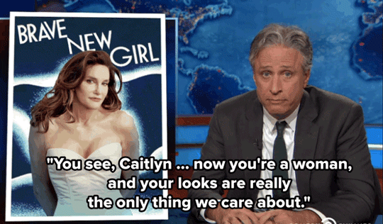 micdotcom:  A month after Caitlyn Jenner’s Vanity Fair cover, Jon Stewart’s prediction