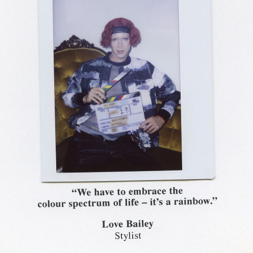 Polaroid I took of stylist Love Bailey while shooting & Other Stories campaign, The Gaze.
