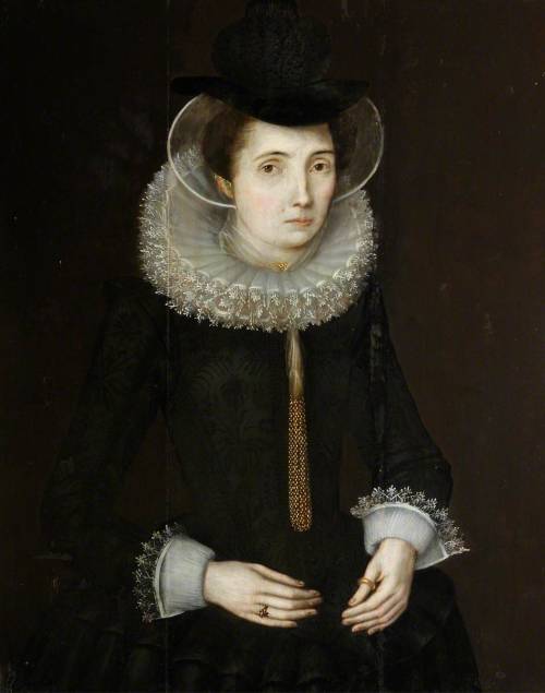 1610-1619 British (English) School - An Unknown Lady (Erddig Hall)