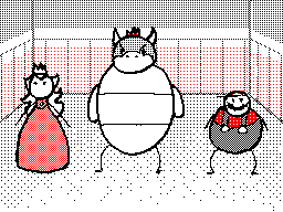 k-eke:  But Bowser was not so good at dancing games, so he kidnapped her :p The end