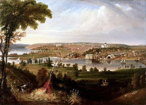 City of Washington from Beyond the Navy Yard(1833) by George Cooke(1793-1849). Washington, D.C., Uni