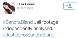 krxs10:  Someone took the time to analyze Sandra Bland’s jail footage of the officers right before they “found” her body, and what it shows might shock you:The first white sheriff is seen walking to her cell and then, upon looking directly at the
