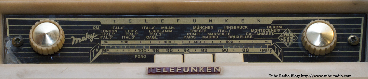 tube-radio:  Telefunken Meky Made by Telefunken Italia, Milano, 1960.Museum of the