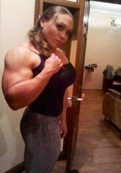 zimbo4444:  ..Natalia Trukhina..her exceptional beauty combined with her incredible body..almost 19&quot; biceps and strength enough to bench almost 400 lbs..she truly is a muscle fantasy dream girl come true..   💪🏻👩🏻👍🏻 💖💖💖💖💖