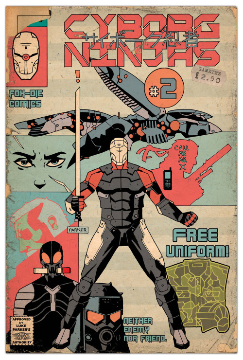 thomasheger:  Cyber Ninjas Comics throughout the last two decades (source) 